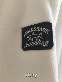 NEW Paul & Shark Jacket Bathrobe Accappatoio Swimm Giacca Uomo Men M L WHITE