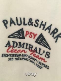 NEW Paul & Shark Jacket Bathrobe Accappatoio Swimm Giacca Uomo Men Size M WHITE