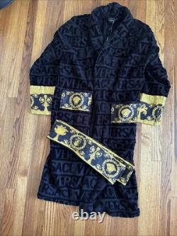 NEW Versace Baroque Bath Robe (Black) Size XL EXTRA LARGE