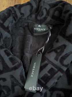 NEW Versace Baroque Bath Robe (Black) Size XL EXTRA LARGE