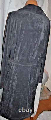 NEW no tags TERRY luxury BATH ROBE HUGO BOSS SHAWL COLLAR gray pockets Large L