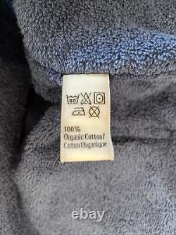 NWOT $265 TEKLA Organic Cotton Terry Bath Robe XS Navy Unisex