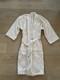 NWOT FRETTE 1860 White Terry Bathrobe L Turkish Cotton