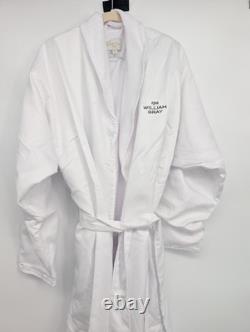 NWOT Frette Luxury Belted Double layer Terry Spa Bath Robe Unisex Size XL White