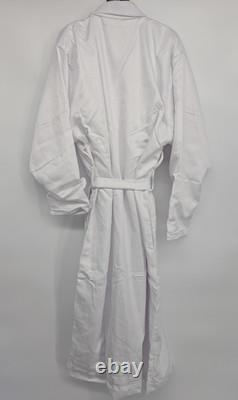 NWOT Frette Luxury Belted Double layer Terry Spa Bath Robe Unisex Size XL White