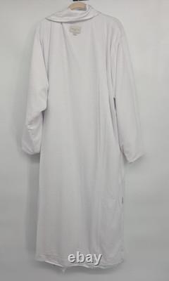 NWOT Frette Luxury Belted Double layer Terry Spa Bath Robe Unisex Size XL White