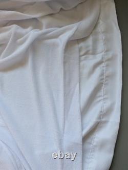 NWOT Frette Luxury Belted Double layer Terry Spa Bath Robe Unisex Size XL White