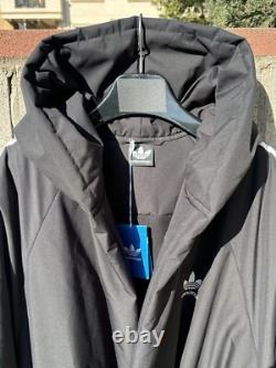 NWT $5400 BALENCIAGA x Adidas Runway Padded Bath Robe Black Sz XL