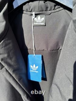 NWT $5400 BALENCIAGA x Adidas Runway Padded Bath Robe Black Sz XL