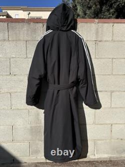 NWT $5400 BALENCIAGA x Adidas Runway Padded Bath Robe Black Sz XL