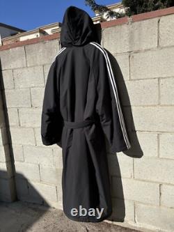 NWT $5400 BALENCIAGA x Adidas Runway Padded Bath Robe Black Sz XL