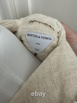 NWT $700 BOTTEGA VENETA Intrecciato Bath Robe L Beige