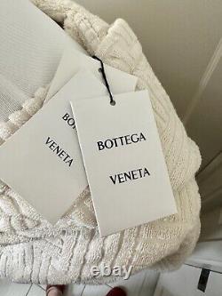 NWT $700 BOTTEGA VENETA Intrecciato Bath Robe L Beige