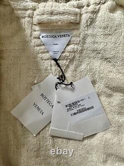 NWT $700 BOTTEGA VENETA Intrecciato Bath Robe L Beige