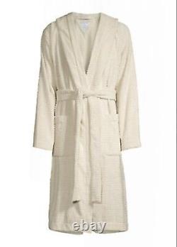 NWT $700 BOTTEGA VENETA Intrecciato Bath Robe L Beige