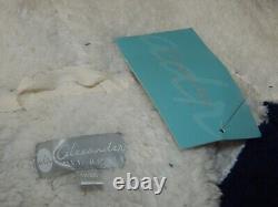 NWT Alexander Del Rossa Mens Long Big Tall Sherpa Blue Plush Hood Bathrobe 1X/2X