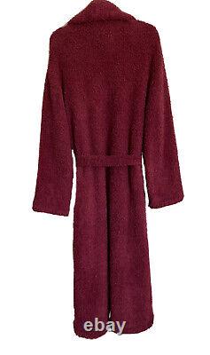 NWT Barefoot Dreams CozyChic Garnet Belted Long Bathrobe Pockets Size 2