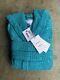 NWT Bottega Veneta Intreciatto French Terry Pool Bath Robe sz Medium Teal