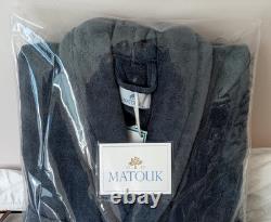 NWT Matouk Unisex Bathrobe-Smoke Gray-Size M/L-BRAND NEW & SEALED