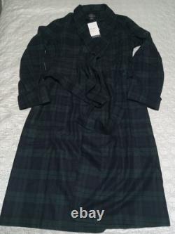 NWT Pendleton Black Watch Tartan Plaid Merino Wool Bathrobe Men's Small