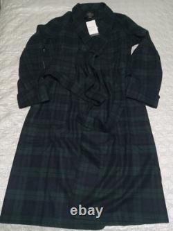 NWT Pendleton Black Watch Tartan Plaid Merino Wool Bathrobe Men's Small