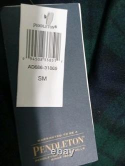 NWT Pendleton Black Watch Tartan Plaid Merino Wool Bathrobe Men's Small