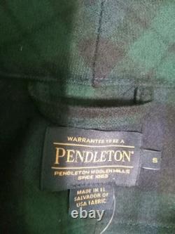 NWT Pendleton Black Watch Tartan Plaid Merino Wool Bathrobe Men's Small