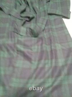 NWT Pendleton Black Watch Tartan Plaid Merino Wool Bathrobe Men's Small