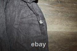 NWT UGG Men's Plush Ribbed Cotton Terry Bath Robe Gray L/XL