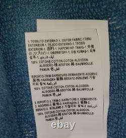 NWT Versace Multicolor-Blu Size X Large Cotton Terry Bathrobe ZACP00008