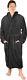 NY Threads Luxurious Men's Shawl Collar Fleece Bathrobe Spa Robe Grey L/XL