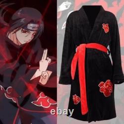Naruto Bathrobe Akatsuki Dressing Gown Itachi Pajamas Cosplay Ushiwa