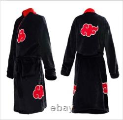 Naruto Bathrobe Akatsuki Dressing Gown Itachi Pajamas Cosplay Ushiwa