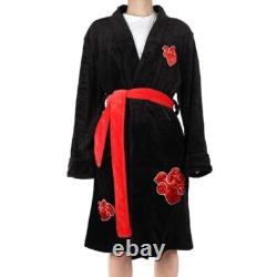 Naruto Bathrobe Akatsuki Dressing Gown Itachi Pajamas Cosplay Ushiwa
