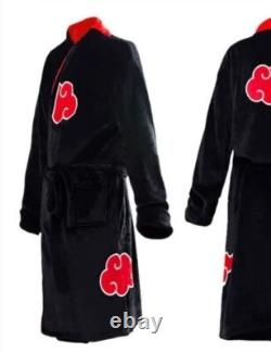 Naruto Bathrobe Akatsuki Dressing Gown Itachi Pajamas Cosplay Ushiwa