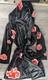 Naruto Shippuden Akatsuki Costume Bath Robe Fleece Anime Bathrobe Large
