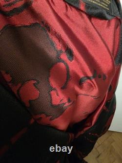 New & Lingwood Royal Skull Dressing Gown Heavy Silk Gown. Xl. Rare Pattern