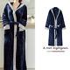 New Men's Bathrobe Women's Kimono Bathrobe Winter Flannel Gown Thick Nightgown