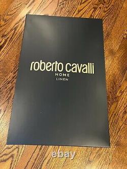 New Roerto Cavalli Cotton Velour Tiger Print Hooded Bathrobe Size XXL