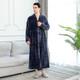 New Velvet Bathrobe Plus Nightgown Men Women Thickening Pajamas Flannel Home