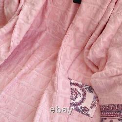 New Versace Baroque Bathrobe One Size Authentic cotton Light Pink