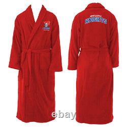 Newcastle Knights NRL Mens Red Fleece Dressing Gown Bath Robe One Size New