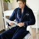 Nordic Winter Bathrobe Flannel Thicken Warm Dressing Gown Home Soft Plus Size