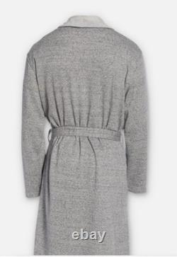 Nwt Ugg Men's Robinson Shawl Collar Robe- Gray- M/l
