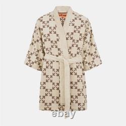 Off White Unisex Bathrobe