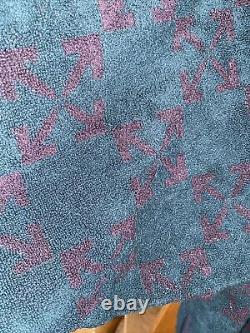 Off-White Virgil Abloh Terry-cloth Bath Robe Men's Size Small/Med Dark Green