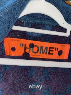 Off-White Virgil Abloh Terry-cloth Bath Robe Men's Size Small/Med Dark Green