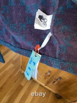 Off-White Virgil Abloh Terry-cloth Bath Robe Men's Size Small/Med Dark Green