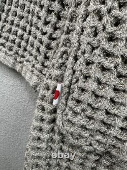 Onsen Robe Small Unisex Gray Waffle Hooded Supima Cotton Belted Kimono Bath $199