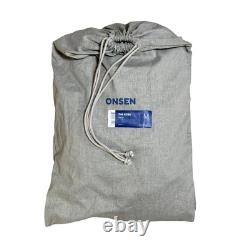 Onsen Supima Waffle Bath Robe Denim Size Medium New